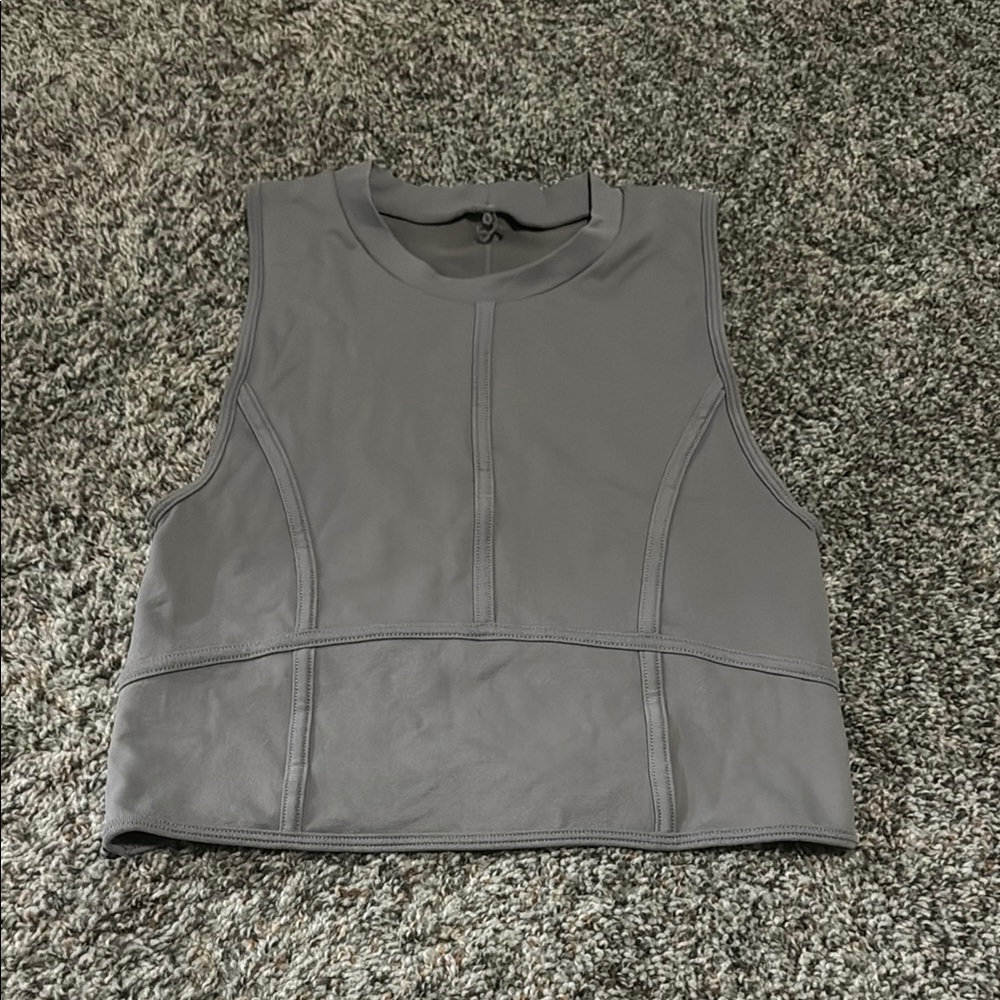 Gray Sleeveless Women's Top